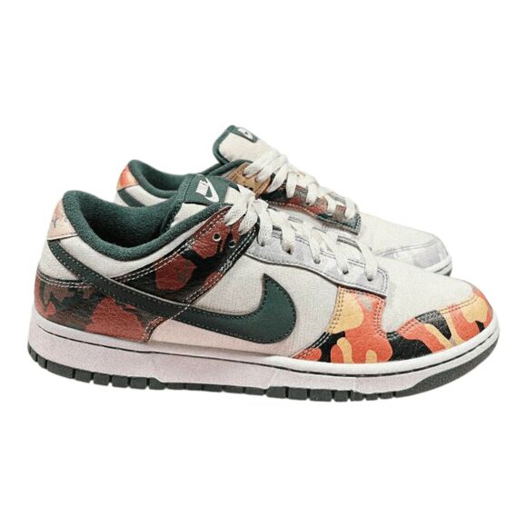 NIKE Dunk Low 'Sail Multi-Camo' Sneakers Size 11 - Picture 2 of 9
